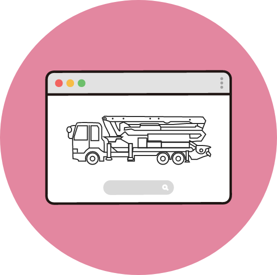 電卓を持った男性のイラスト